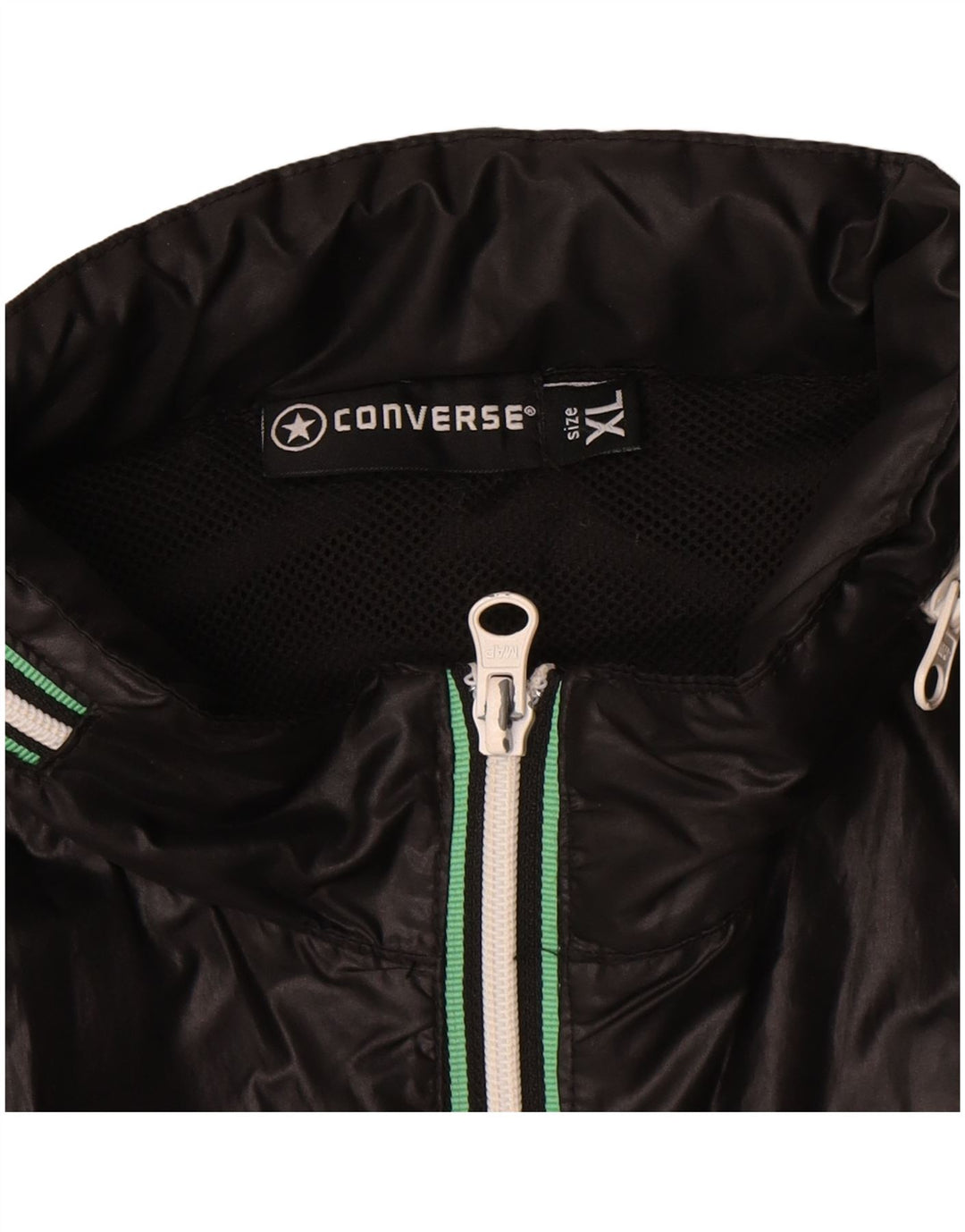 Мужская ветровка Converse UK 42 XL черная из полиэстера