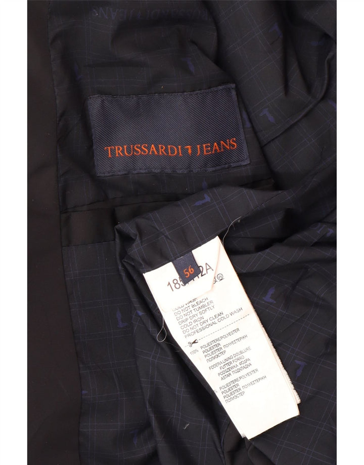 TRUSSARDI JEANS Мужская стеганая куртка IT 56 3XL Черный Полиэстер