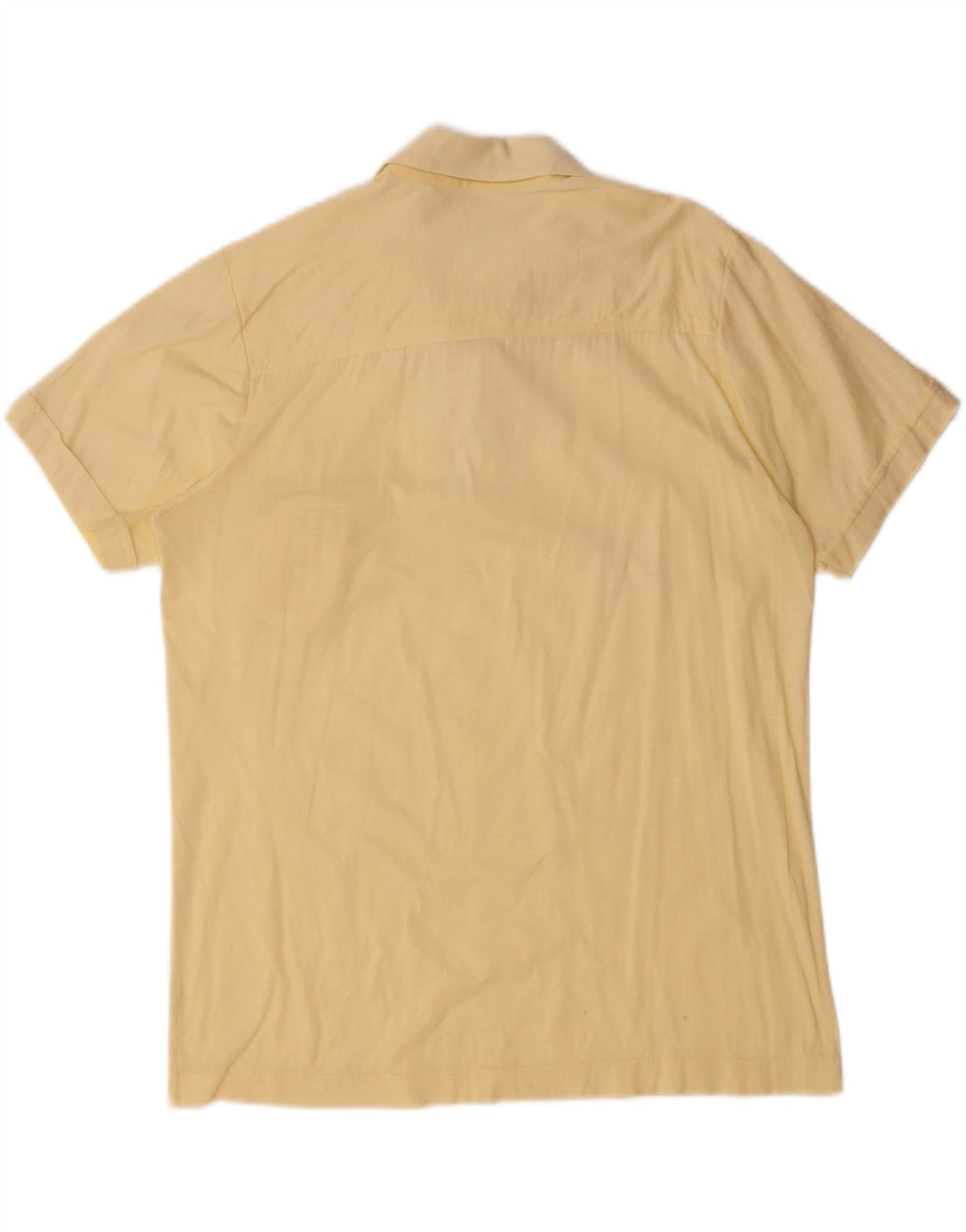 LINEA TIME Mens Polo Shirt IT 50 Medium Yellow