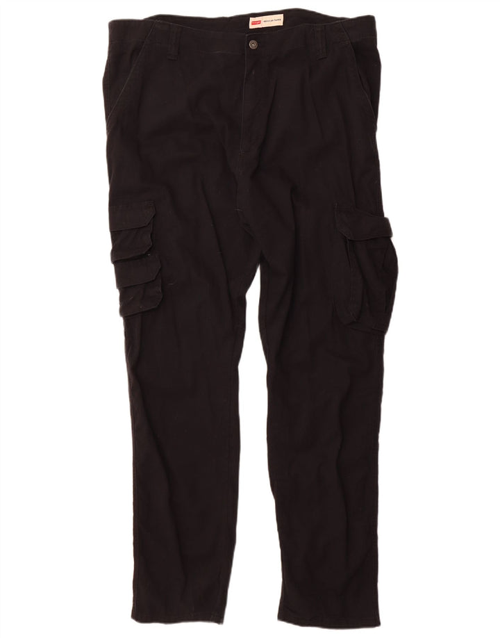 Мужские брюки-карго Wrangler Regular зауженные W38 L32, черные, хлопковые