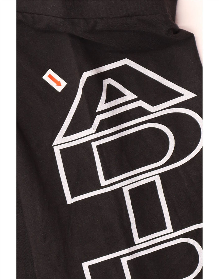 Женские спортивные шорты с графическим рисунком ADIDAS UK 18 XL, черный хлопок