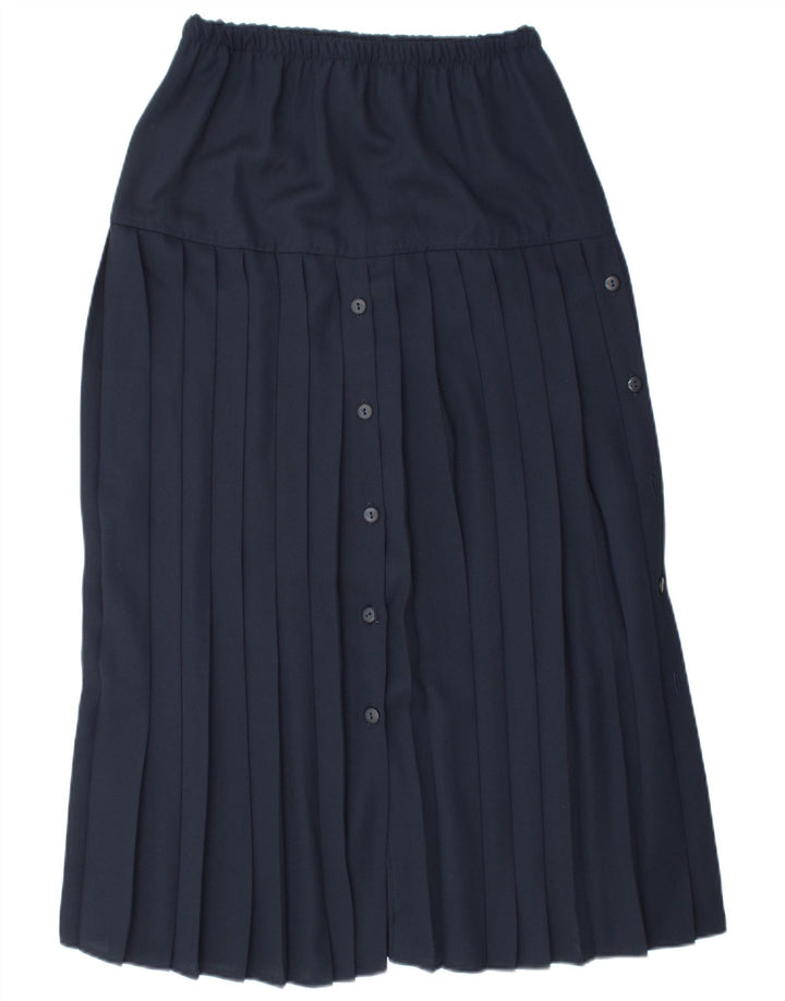 BELLISSIMA Womens Pleated A-Line Skirt Medium W28  Navy Blue