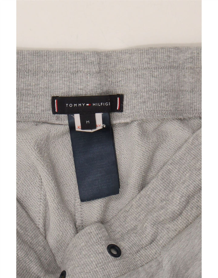 TOMMY HILFIGER Mens Graphic Tracksuit Trousers Joggers Medium  Grey Cotton Vintage Tommy Hilfiger and Second-Hand Tommy Hilfiger from Messina Hembry 
