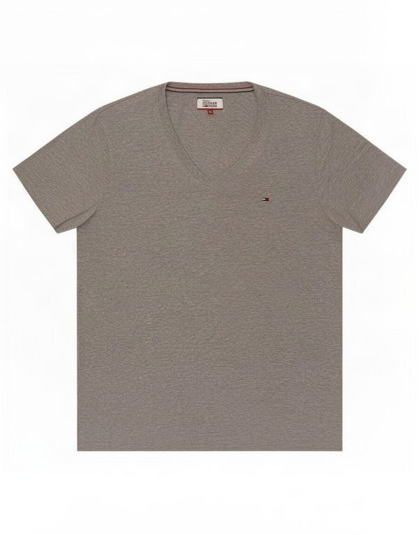 Мужская футболка Tommy Hilfiger XL, серый хлопок с крапинками