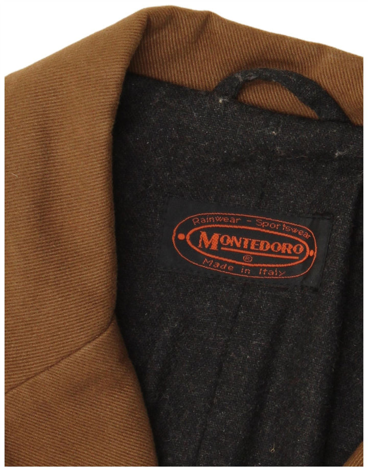 Пальто мужское двубортное Montedoro UK 42 XL коричневое