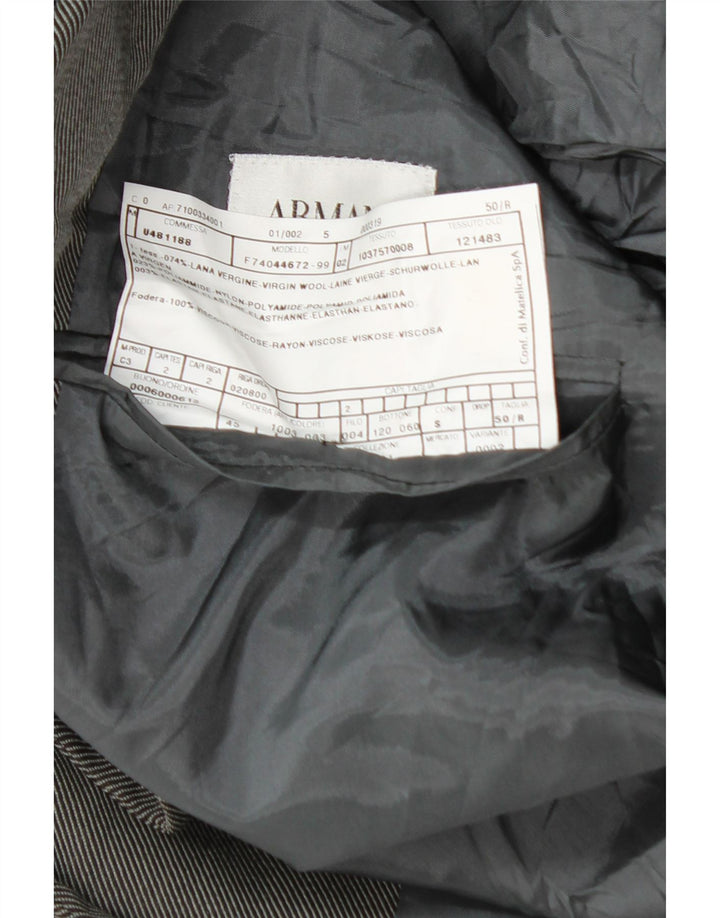 Мужской пиджак Armani Collezioni на 3 пуговицах IT 50 Medium Grey Wool