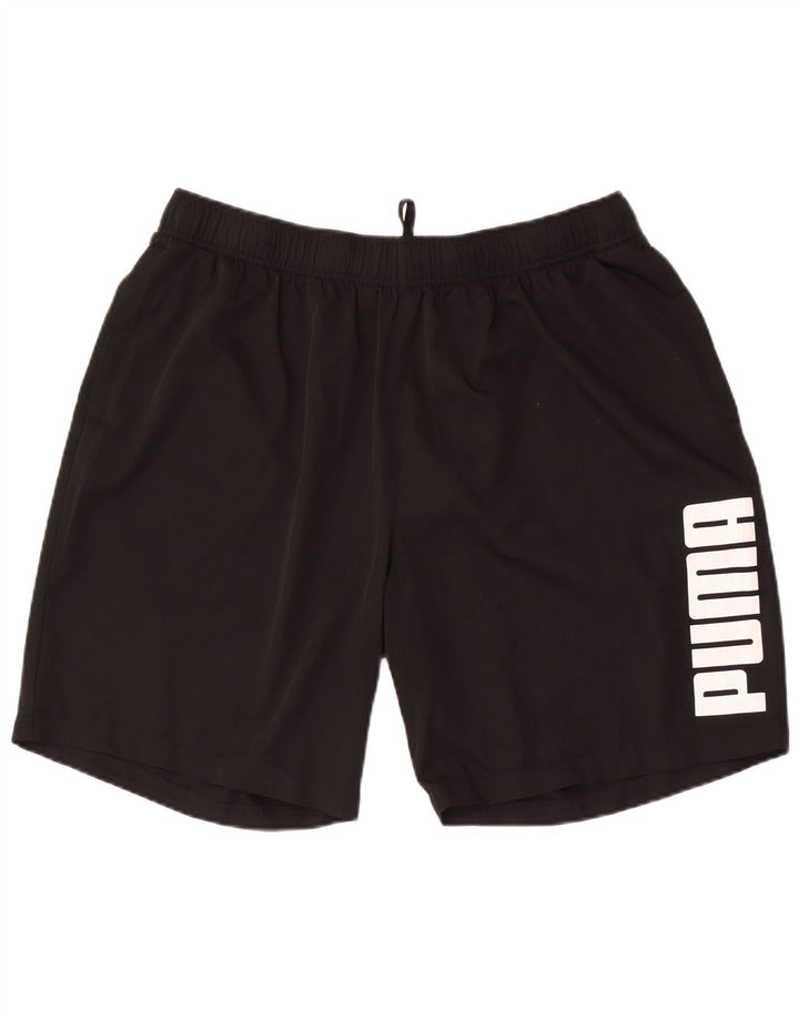 Мужские спортивные шорты Puma с рисунком 2XL, черные, полиэстер
