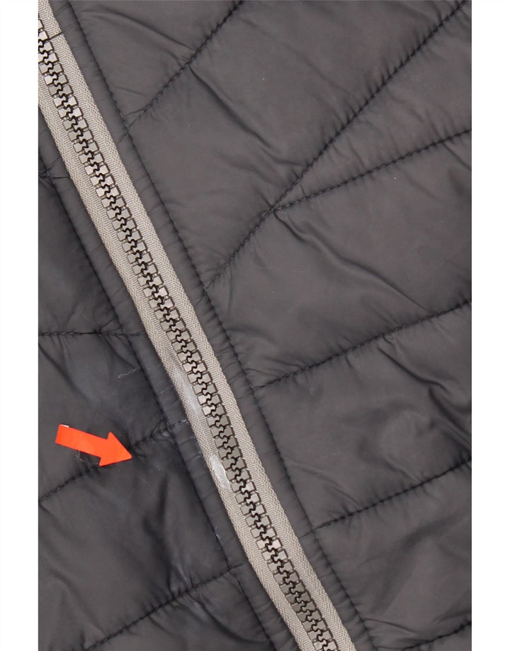 Мужская утепленная куртка Superdry UK 36, маленький черный полиэстер с цветными блоками