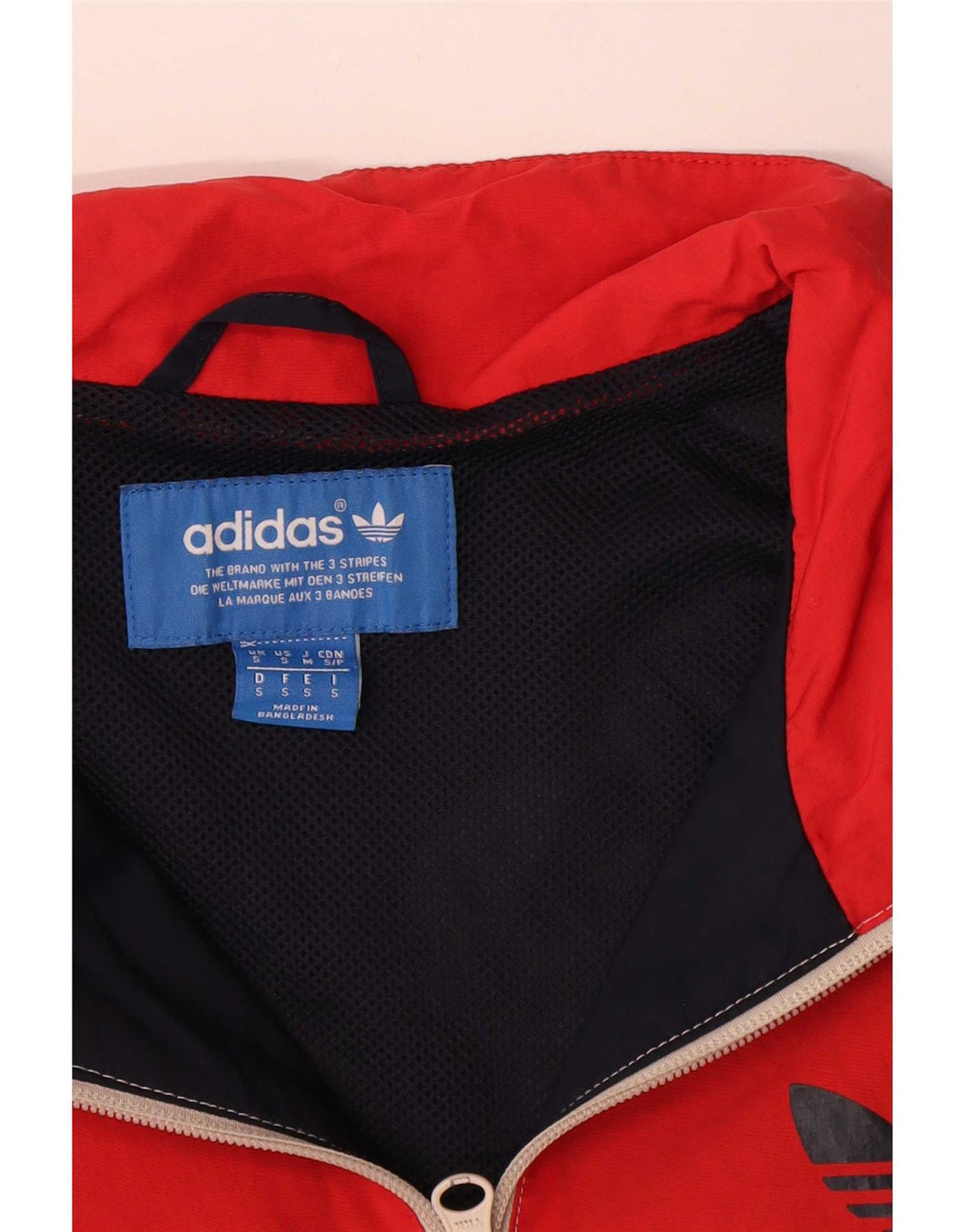 Мужской спортивный костюм Adidas с графическим рисунком, верхняя куртка, маленький темно-синий, с цветными блоками
