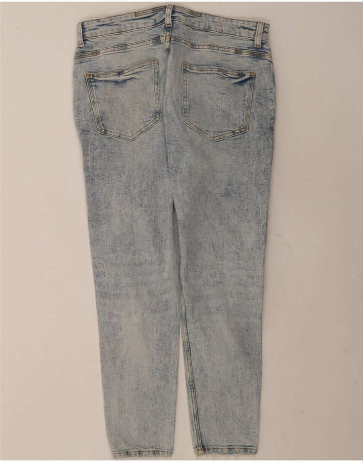 Мужские потертые узкие джинсы Zara EU 44, большие W34 L28, синие