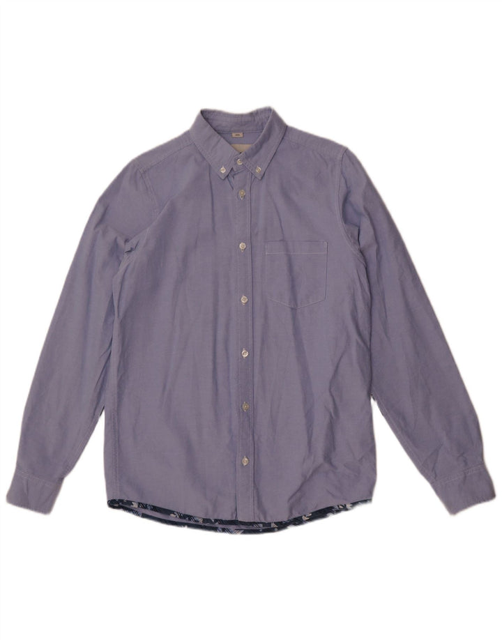 Мужская тонкая рубашка Carhartt, маленькая синяя, хлопок с цветными блоками
