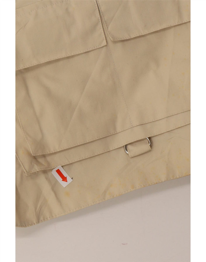BALL ON Mens Utility Gilet XL Beige Cotton Vintage Ball On and Second-Hand Ball On from Messina Hembry 