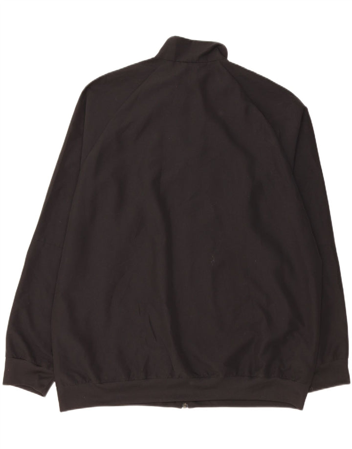 ADIDAS Mens Climalite Tracksuit Top Jacket XL Black Polyester