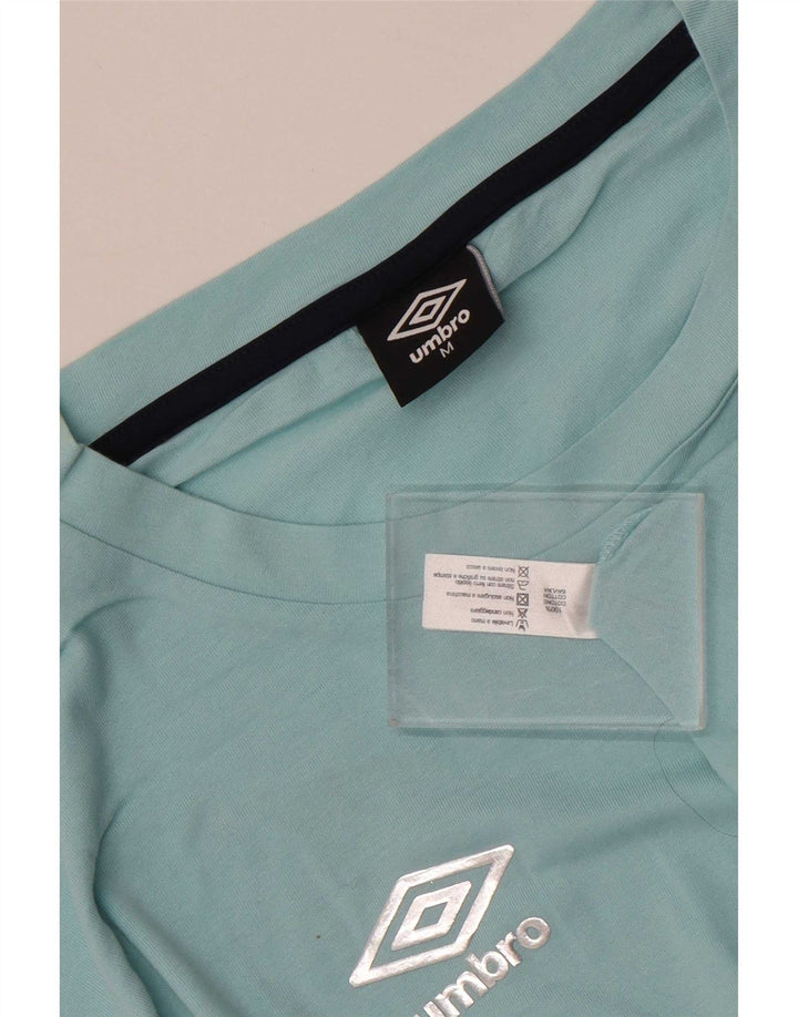 Женская футболка Umbro Top UK 14, средний синий хлопок