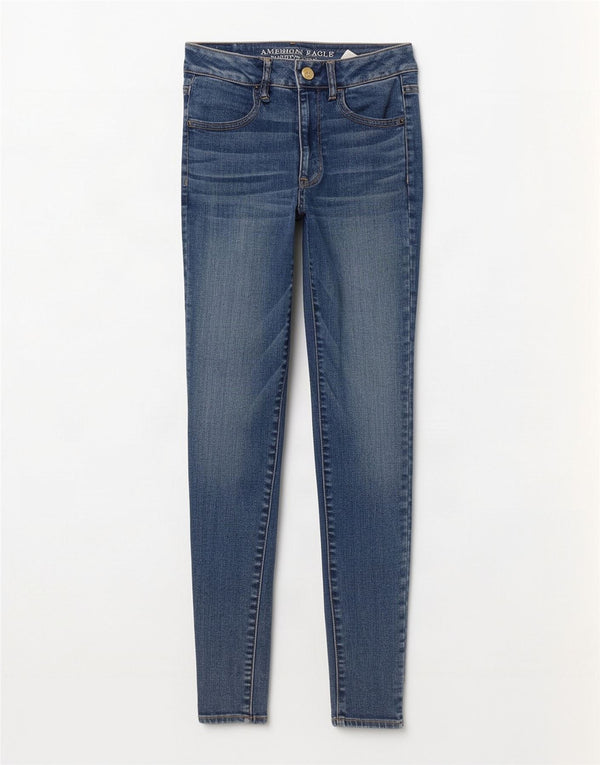 Женские суперэластичные джинсы джеггинсы American Eagle UK 6 XS W26 L30 синие