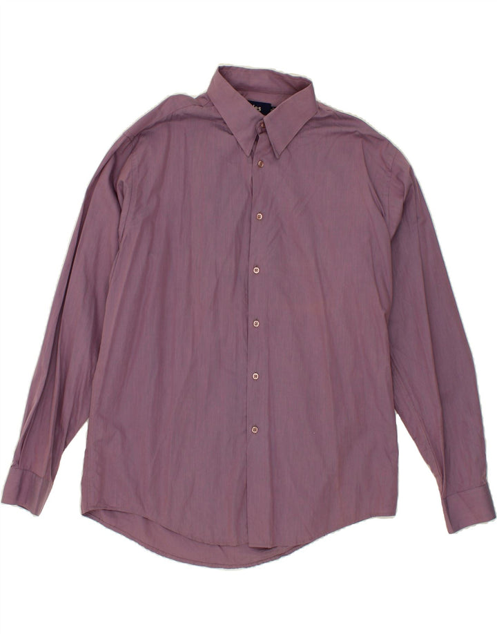 JULES Mens Shirt  Size 43/44  Large Purple Cotton Vintage Jules and Second-Hand Jules from Messina Hembry 