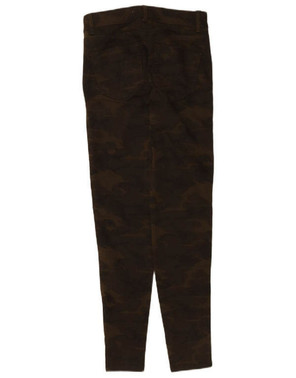 Zara Womens Skinny Jeans EU 34 2XS W24 L27 Khaki Camouflage