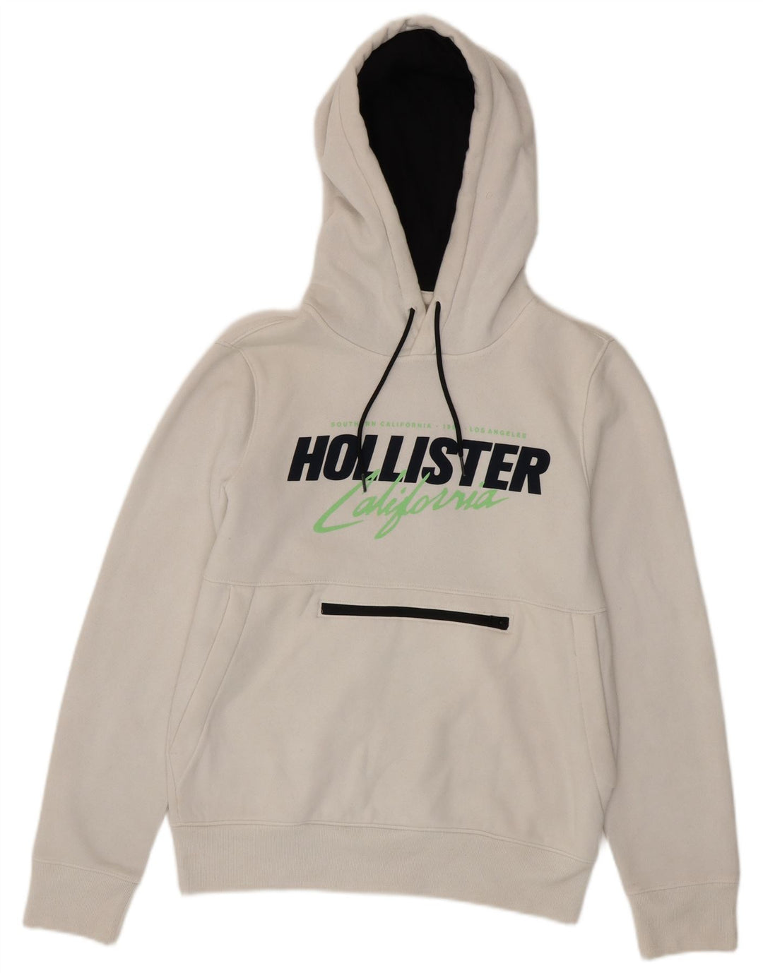 Мужской джемпер с капюшоном HOLLISTER, маленький белый, хлопок