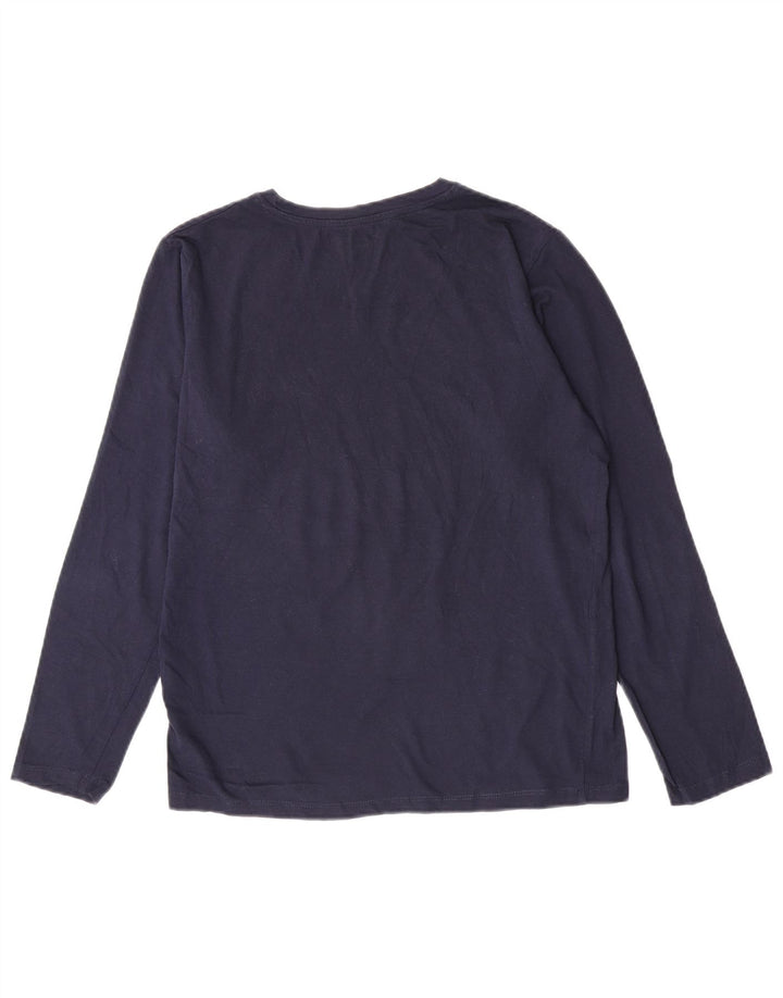 Мужской топ с рисунком Jack & Jones, маленький темно-синий, хлопок, с длинными рукавами