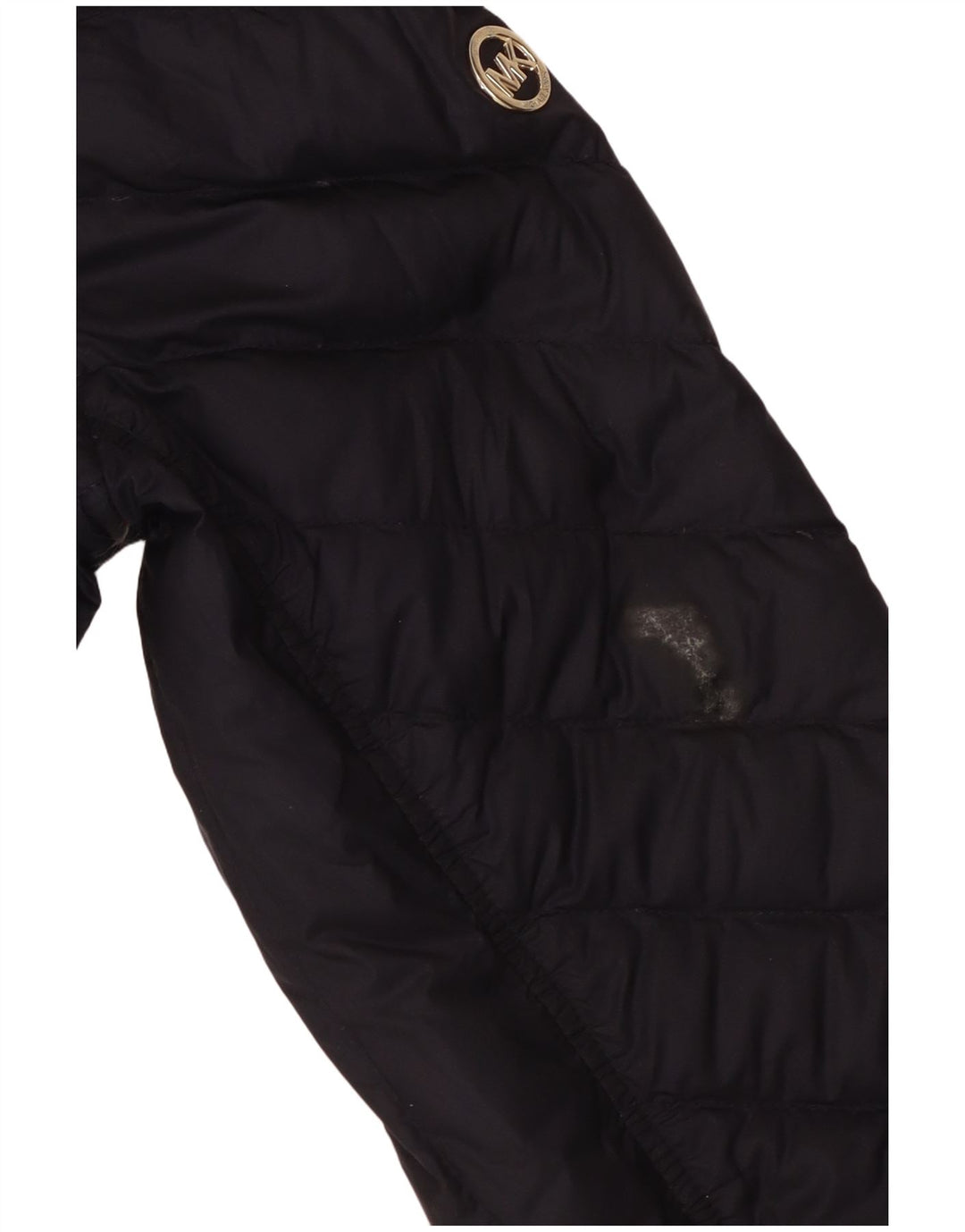 Женская стеганая куртка с капюшоном Michael Kors UK 14, средний темно-синий полиэстер