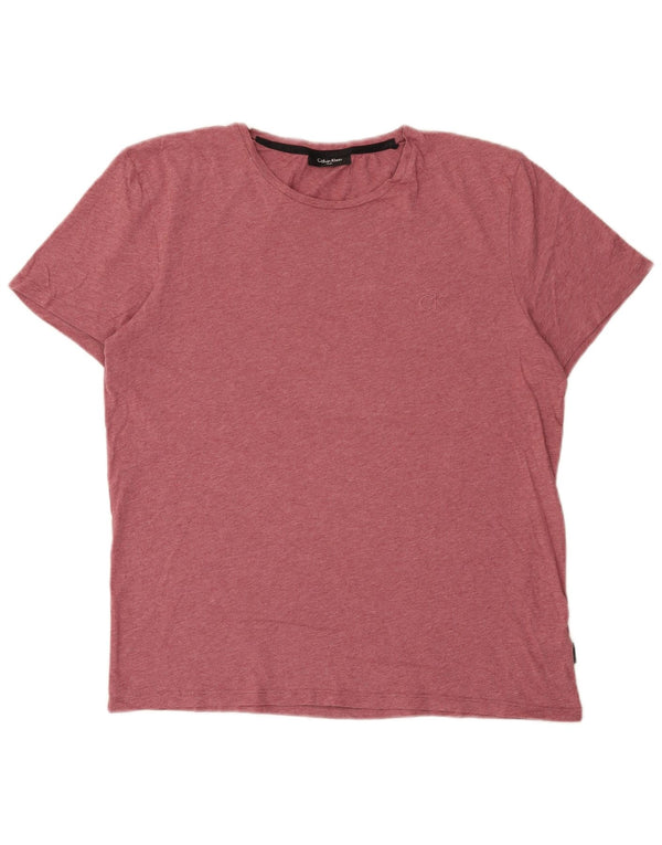 Женская футболка Calvin Klein Top UK 16, большой розовый хлопок