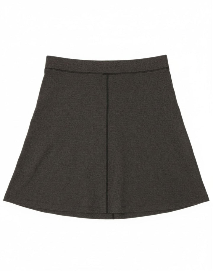 Eddie Bauer Женская юбка-трапеция среднего размера W30 Серый полиэстер