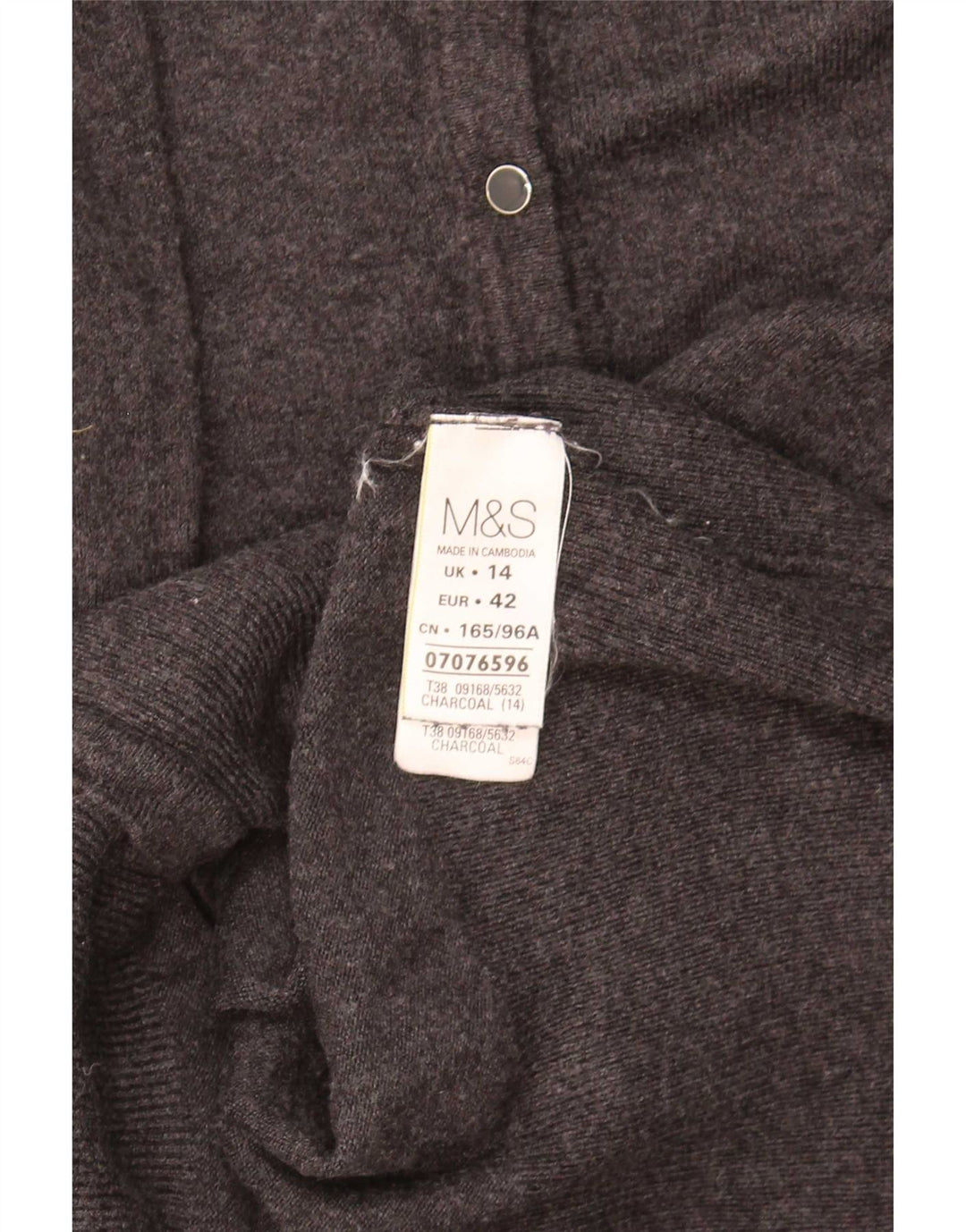 Женский кардиган Marks & Spencer UK 14 Средний Серый Вискоза