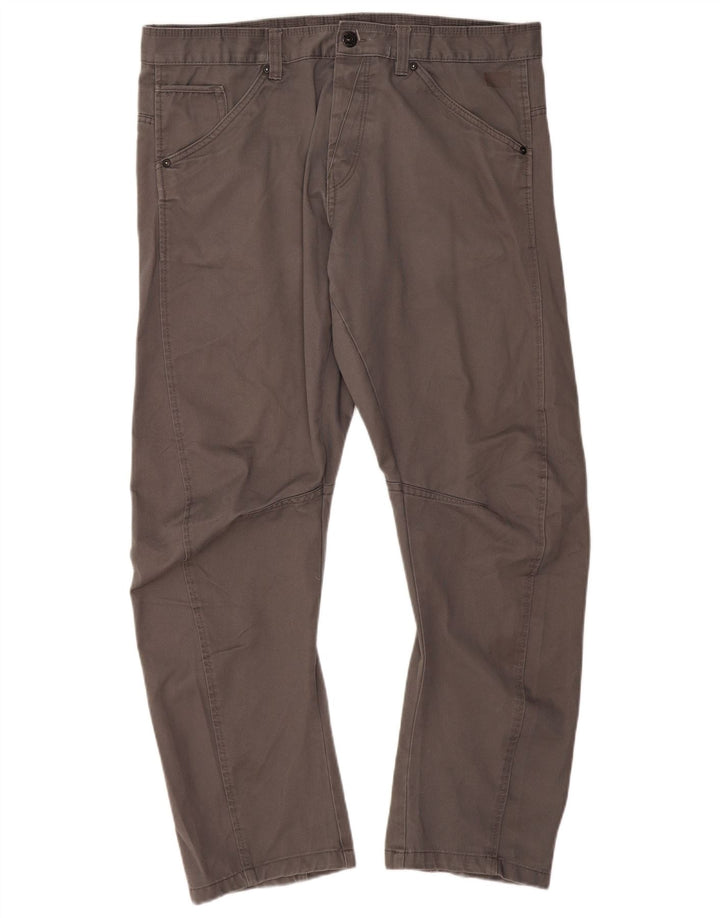 JACK & JONES Мужские прямые повседневные брюки W38 L32 Серый полиэстер