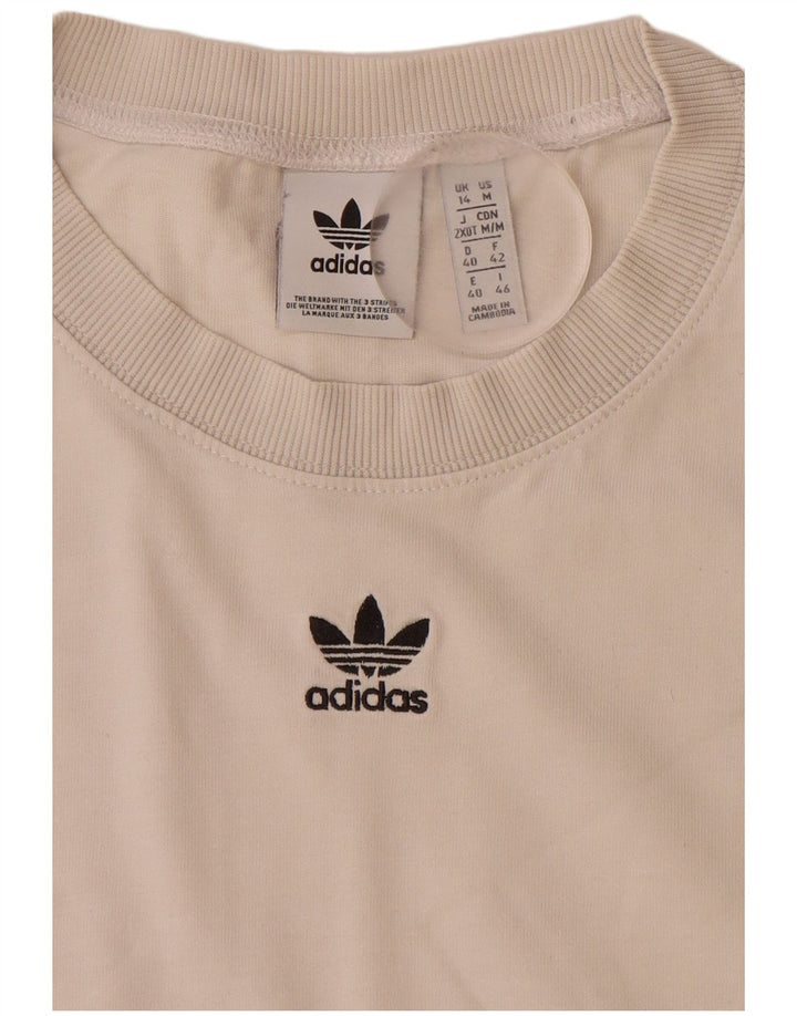 Женская футболка с рисунком ADIDAS Top UK 14, большая белая