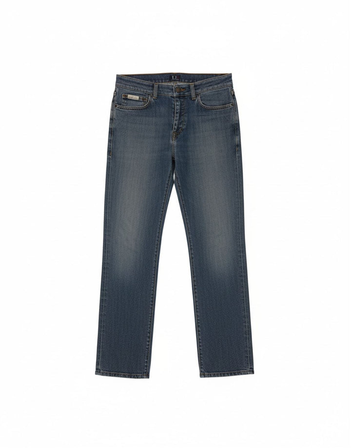 TRUSSARDI Womens Straight Jeans W29 L31 Blue Cotton