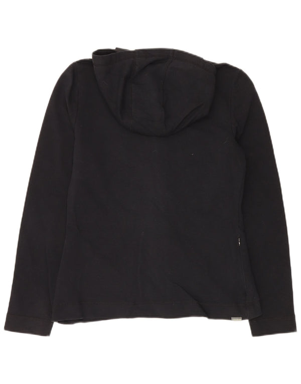 Женский свитер с капюшоном на молнии REEBOK UK 10, маленький, черный, хлопок