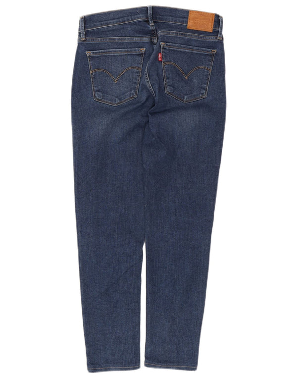 Женские укороченные джинсы суперскинни LEVI'S 710 W28 L25, синий хлопок