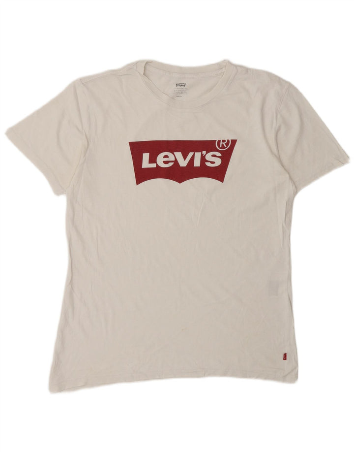 Мужская футболка с рисунком LEVI'S, средний белый