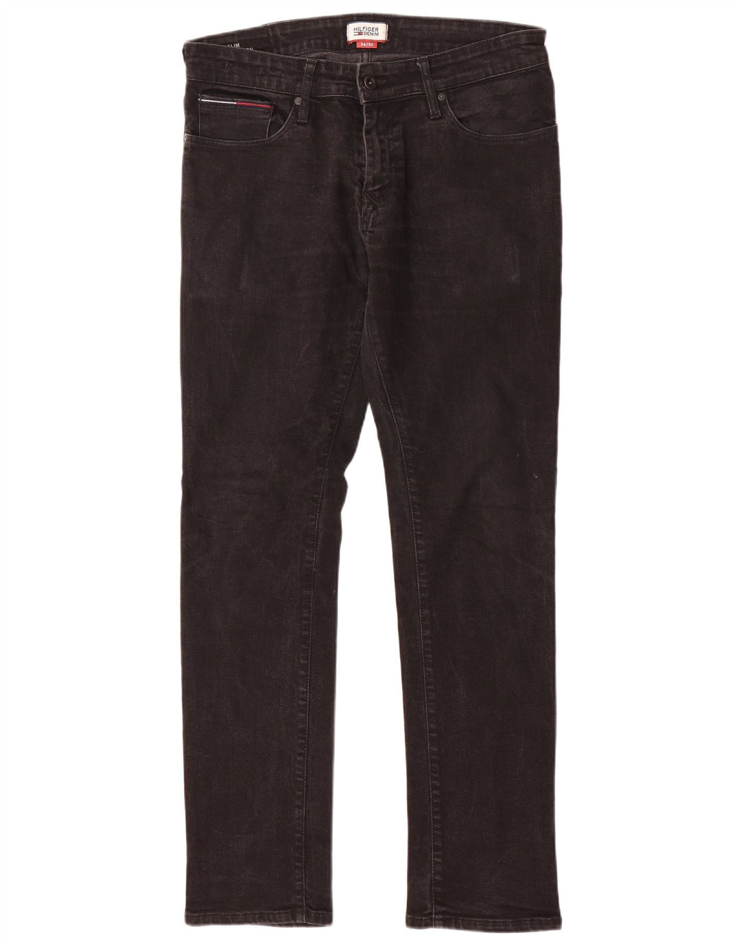 TOMMY HILFIGER Мужские джинсы Scanton Slim W34 L32, черный хлопок