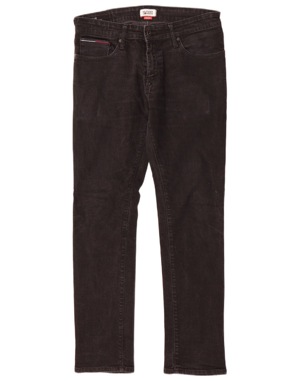 TOMMY HILFIGER Мужские джинсы Scanton Slim W34 L32, черный хлопок