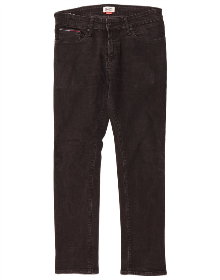 TOMMY HILFIGER Мужские джинсы Scanton Slim W34 L32, черный хлопок