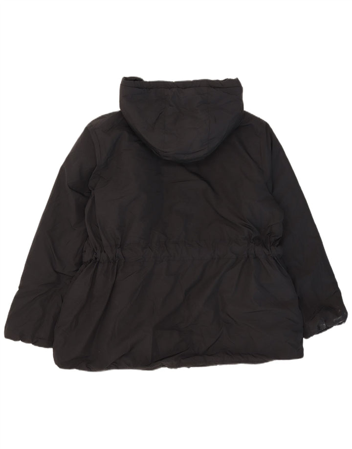 Женская стеганая куртка с капюшоном Marks & Spencer UK 20 2XL, черный полиэстер