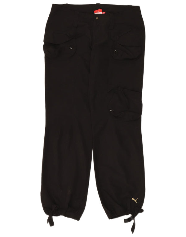 Женские брюки-карго свободного кроя Puma UK 12 Medium W34 L32 Черные