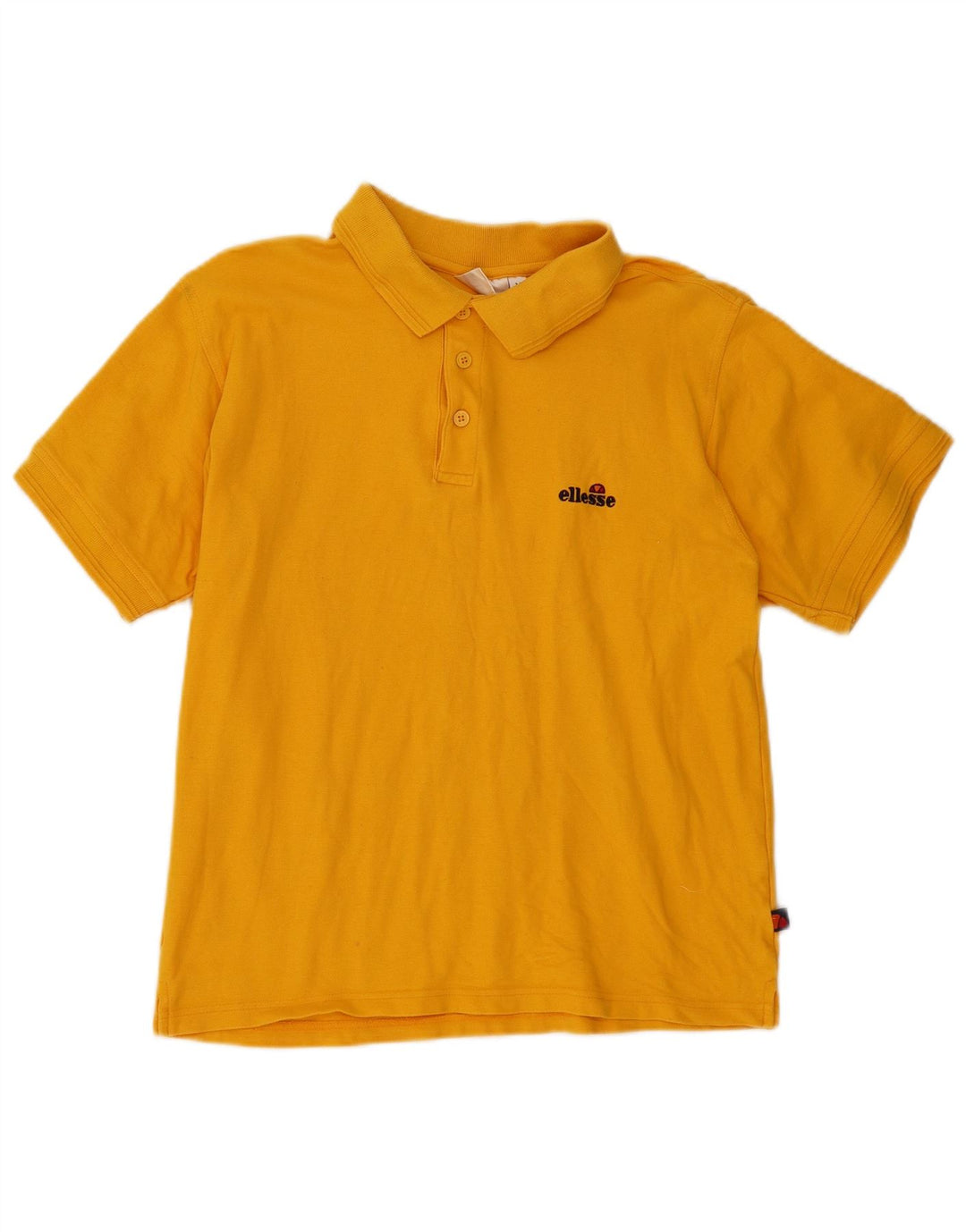 Мужская рубашка-поло Ellesse из хлопка среднего желтого цвета