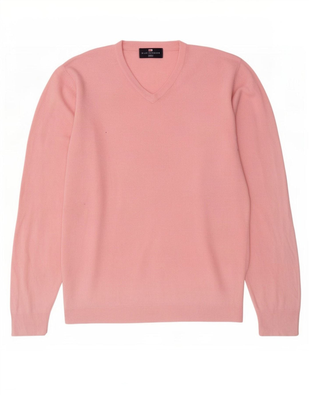 Мужской джемпер с v-образным вырезом Mark & Spencer Blue Harbour, средний розовый акрил
