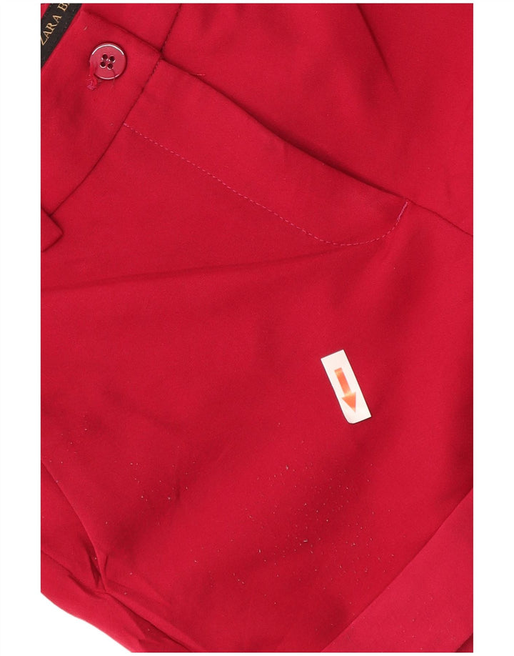 Женские шорты чинос Zara, маленькие W26, красный полиэстер