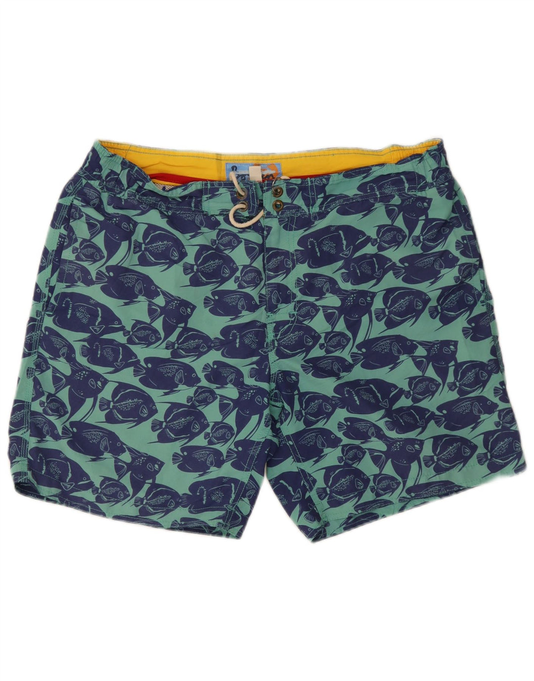 Мужские шорты для плавания Boden с рисунком, большие синие