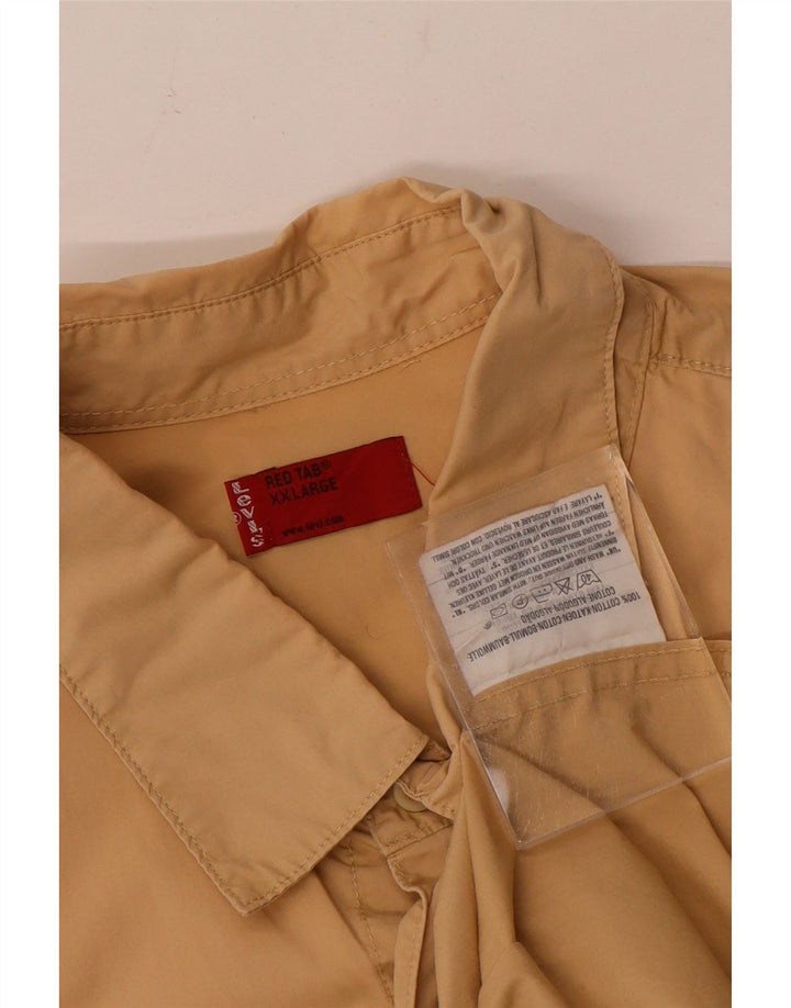 Мужская Рубашка Levi's 2XL Бежевая