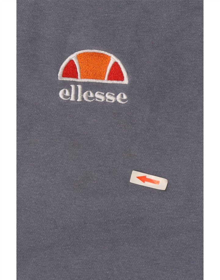 Женский свитер Ellesse с рисунком, Великобритания 14, большой синий хлопок