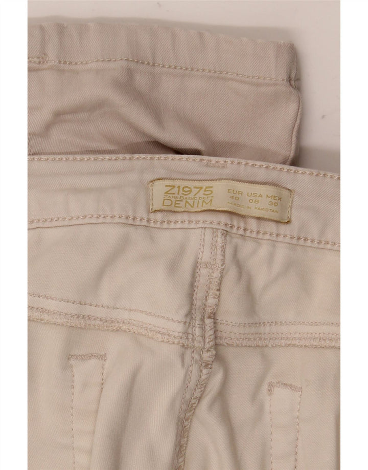 Женские узкие повседневные брюки Zara EU 40 Medium W30 L32 Бежевые
