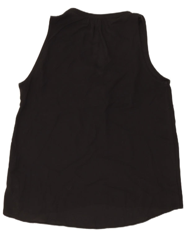 Женская блузка большого размера без рукавов J. Crew 365, топ UK 10, маленький черный