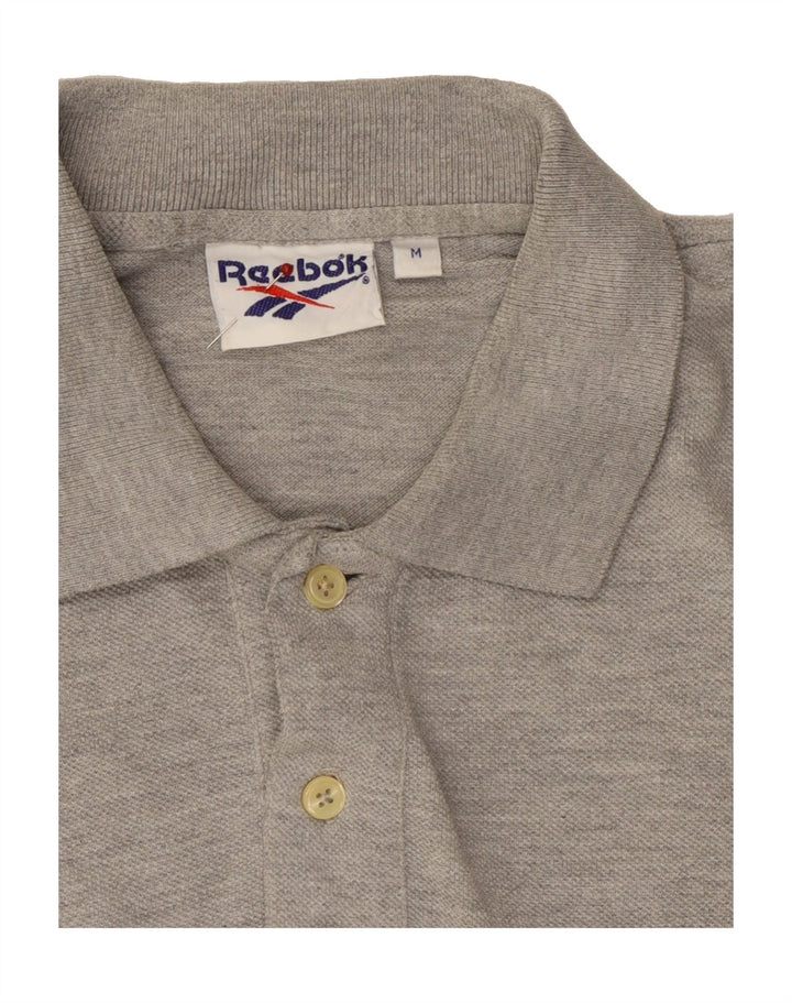 REEBOK Mens Polo Shirt Medium Grey Cotton Vintage Reebok and Second-Hand Reebok from Messina Hembry 