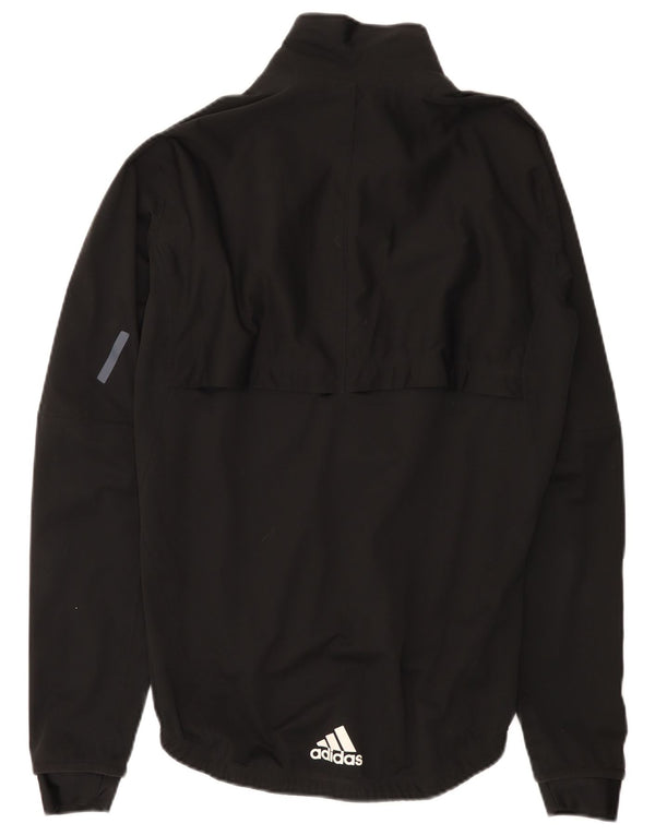 Adidas Womens Climacool Rain Jacket UK 14 Medium Black Polyester