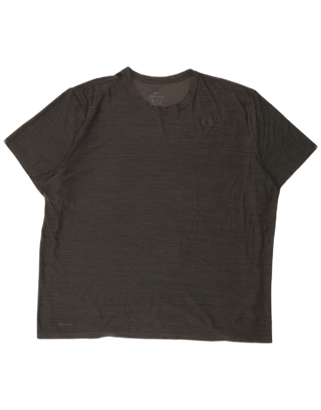 Мужская футболка Nike Dri Fit 2XL, серый полиэстер с крапинками