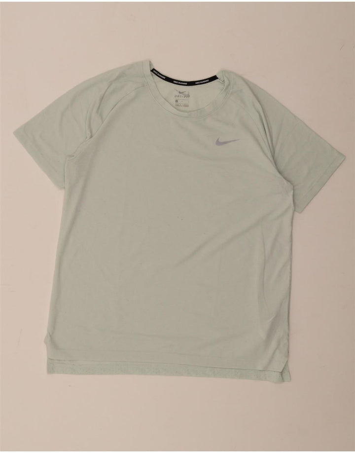 Мужская футболка NIKE Dri Fit, большой зеленый полиэстер
